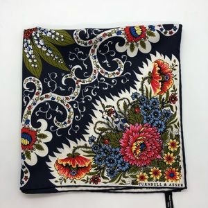 Turnbull & Asser multicolor floral Pocket Square